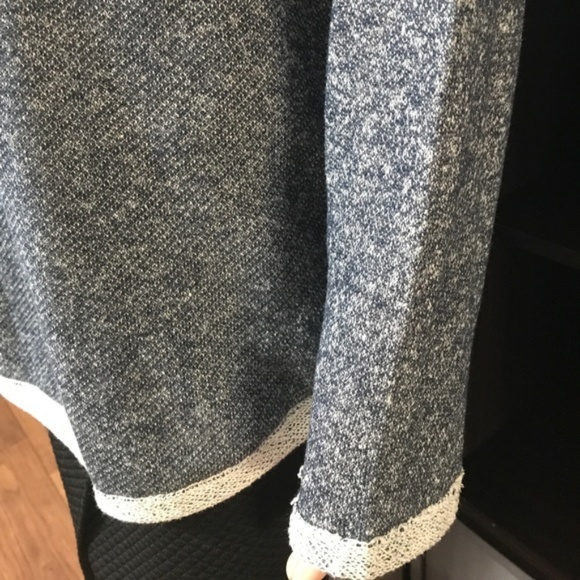 Navy Blue Speckled Choker Sweater - Picture 4 of 8